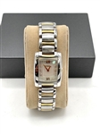 Ebel Brasilia Stainless Steel Ladies Wrist Watch With Yellow Gold Accent