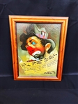 Chuck Oberstein (American 1935-2002) Original Oil Clown