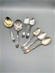 Group of Repousse Silverplate Flatware Serving Pieces: Moselle, Columbia, LaVigne, Others