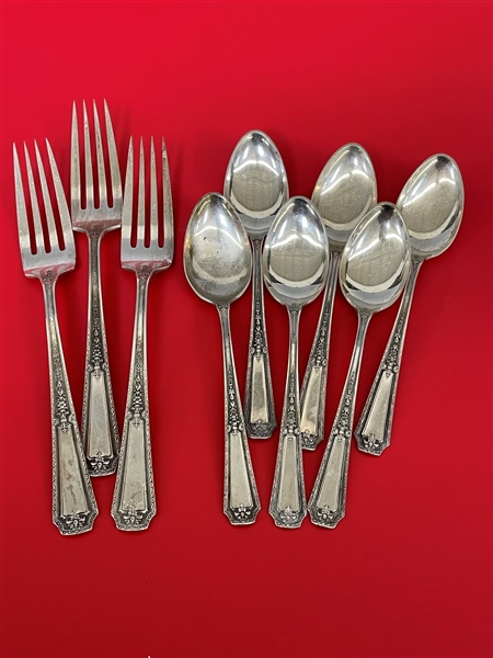 Towle Sterling Silver "Louis XIV" Teaspoons and Dinner Forks