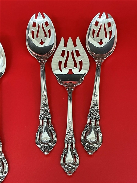 (6) Lunt Eloquence Sterling Silver Serving Pieces