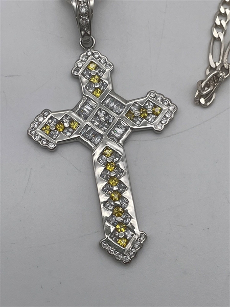Sterling Silver Italy Cross And Chain