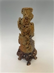 Large Soapstone Carving On Stand