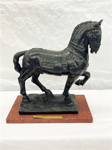 Spelter Composite Sculpture "Horse For Alvear" After Emile Antoine Bourdelle