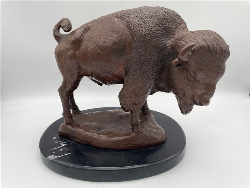 Charles M. Pannage Bronze "Bison" 1980
