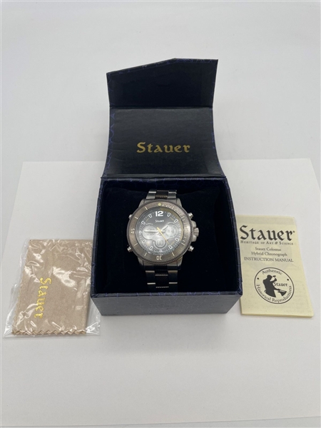 Stauer Colussus Hybrid Chronograph Wrist Watch Original Box