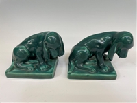 Pair of Rookwood Dog Book Ends