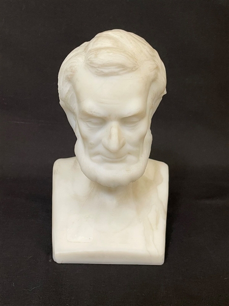 Alabaster Bust of Abraham Lincoln by Gillinder and Sons