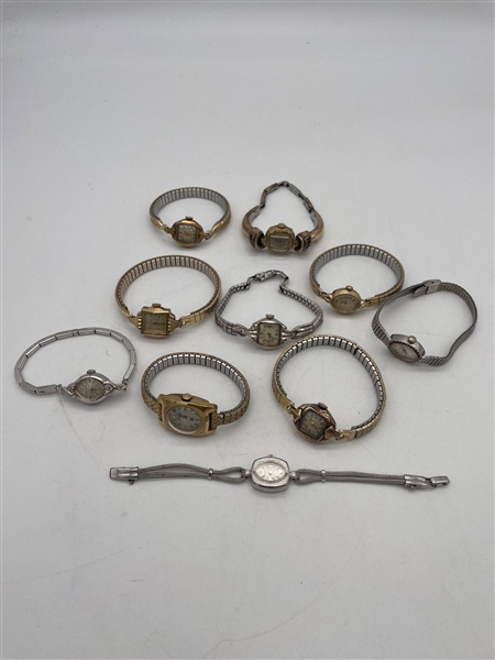 (10) Gold Filled Bulova Ladies Watches
