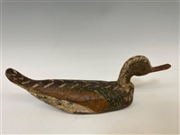 Early Hand Painted Carved Duck Decoy