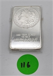 Morgan Dollar Type Fine Silver Clad Bar (116)