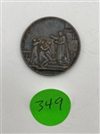 1835 France Christian Communion Silver Medal (#349)