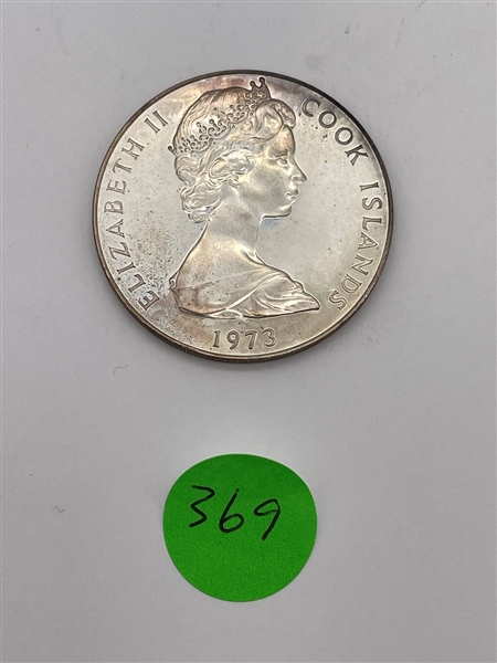 1973 Cook Islands 2 Dollar Silver Coin (#369)