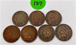 Lot of Indian Head Cents (127)