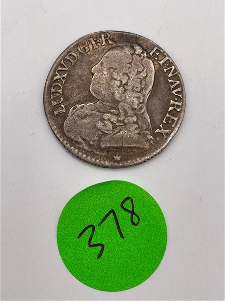 1727 France 1/2 Ecu .917 Silver (#378)