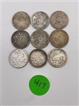 (9) France 50 Centimes .835 Silver (#417)