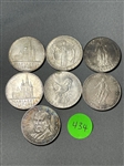 (7) Austria 25 Schilling Silver Coins .800 (#434)