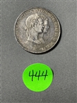 1854 Austria 1 Gulden Wedding Commemorative Silver Coin (#444)