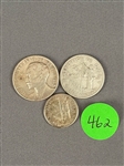 (3) Cuba 10, 20, 25 Centavos (#462)