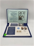 Gold Edition Prince Charles Lady Diana Wedding Commemorative 14k Gold Edition, Stamp, FDC (#525)