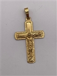 18k Gold Crucifix Pendant