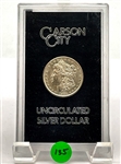 1883 Carson City Morgan Silver Dollar, Uncirculated (135)