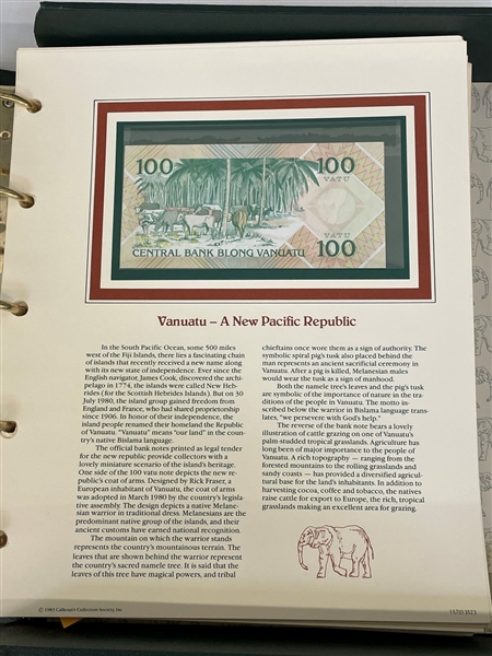 The International Wonders of Nature Bank Note Collection