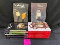 (22) Clocks, Watches and Timepieces Auction Catalogs Christies and Sothebys