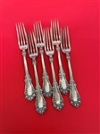 (6) 1847 Rogers Silver Plate Dinner Forks "Berkshire" 