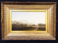 William Marple (Amer. 1827-1910) Original Oil Painting "Morning Mount Hamilton, CA. 1878"