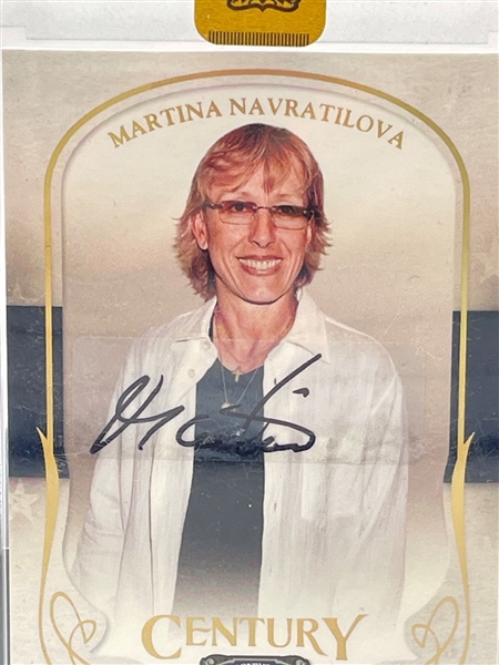 2008 Donruss Celebrity Cuts Autograph Martina Navratilova 50/100