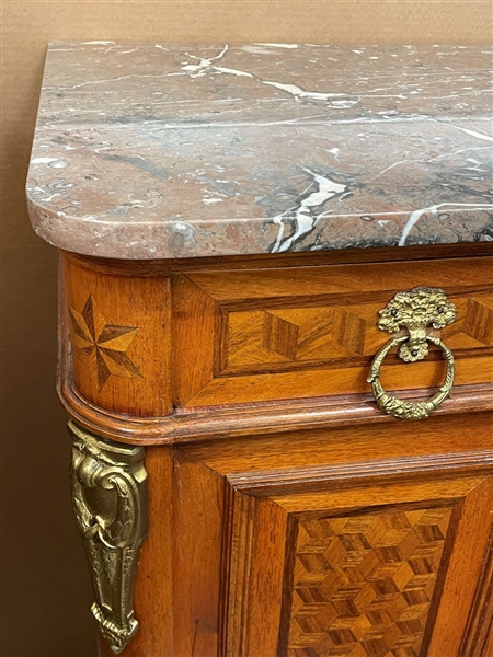 Late 19th Century Napoleon III Style Parquetry Sideboard