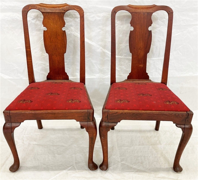 Pair Queen Anne Side Chairs