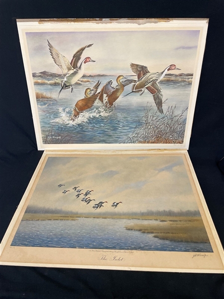 Pair of Duck Lithographs J.D. Knap, and Hal Singer