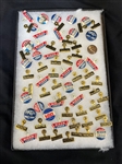 Group of Political Badges and Pins