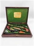Cased Set of Early 19th Century English Flint Boxlock Pocket Pistols Complete Set