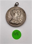 1891 Netherlands Kaiser Wilhelm II 10th Anniversary Silver Medal (#348)