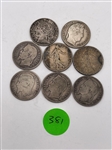 (8) France 1 Francs .835 Silver (#381)