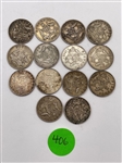 (14) Australia 6 Pence .925 Silver (#406)