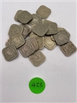 (24) Curacao 5 Cent Coins (#423)