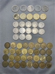 (56) Spain 5, 25, 50, 100 Pesetas Aluminum Bronze Coins (#430)