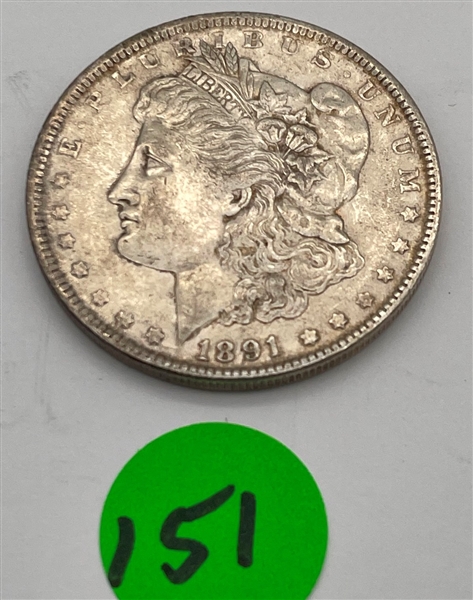 1891-P Morgan Silver Dollar (151)