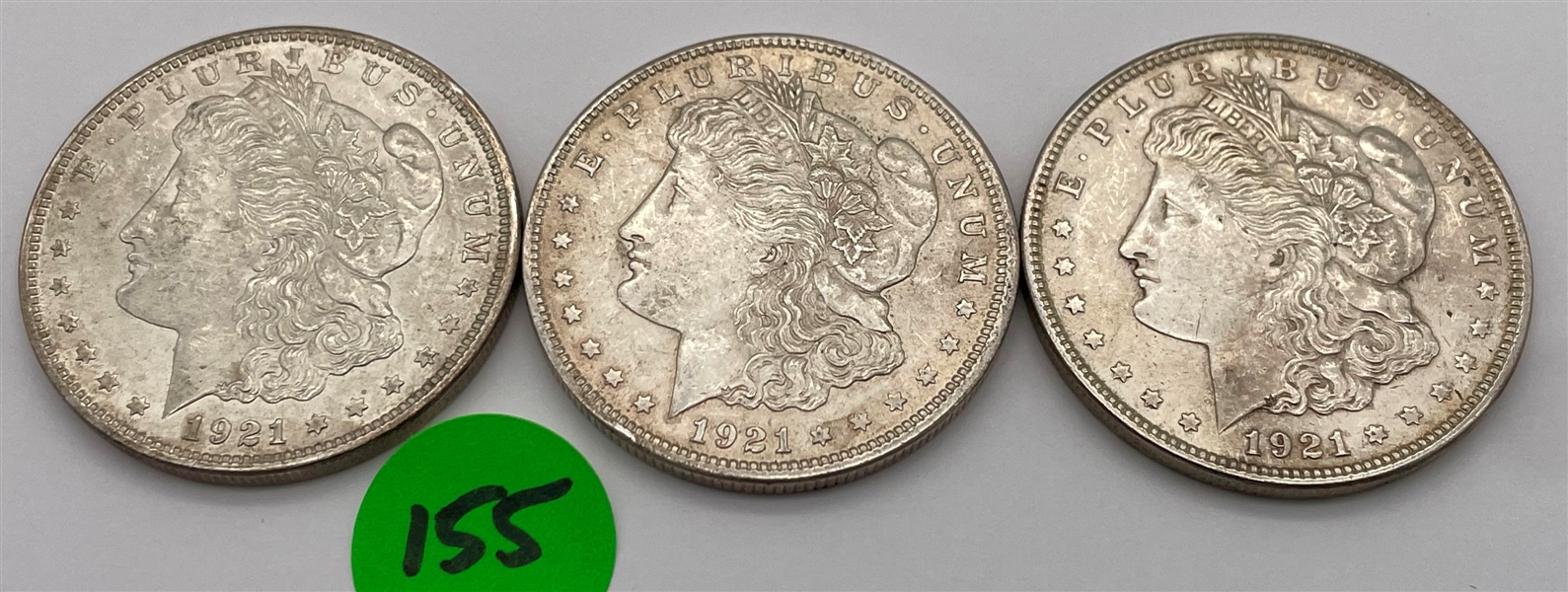 1921-P Morgan Silver Dollar Lot (155)