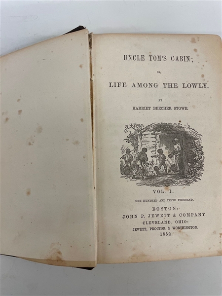 Harriet Beecher Stowe Uncle Tom's Cabin First Edition Later Printing