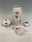 Group of Herend Porcelain Vases and Others