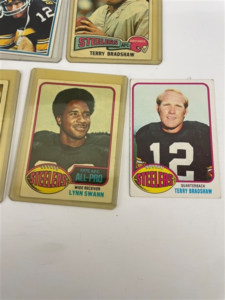 Pittsburgh Steelers Star Trading Cards: Terry Bradshaw, Harris, Blount, Swann
