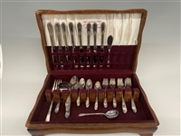 1847 Rogers IS Adoration Silver Plate Flatware Set