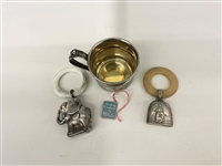 (3) Sterling Silver Baby Items