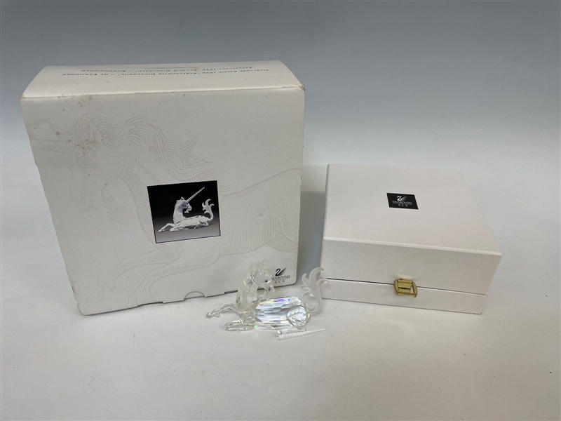 Swarovski Crystal 1996 Fabulous Creatures The Unicorn With COA and Box
