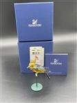Swarovski Crystal Paradise Birds Bonriki Topaz Sterling and Crystal COA and Box